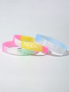 Браслеты силиконовые светящиеся «Настроение», набор 3 шт., миксы, 6 см - Фото 2