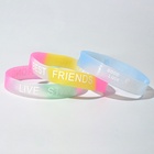 Браслеты силиконовые светящиеся «Настроение», набор 3 шт., миксы, 6 см - Фото 2