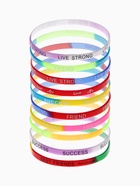 Силиконовый браслет «Настроение», набор 10 шт., цвет МИКС, 6 см - Фото 3