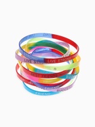 Силиконовый браслет "Настроение", набор 10 шт, цвет МИКС - фото 809440568