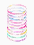 Силиконовый браслет «Светящийся» вспышка, набор 10 шт., цвет МИКС, 5.7 см (комплект 2 шт) - фото 68100477