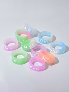 Силиконовое кольцо «Светоотражающее» любовь, набор 10 шт., цвет МИКС - Фото 5