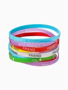 Силиконовый браслет «Андеграунд», набор 10 шт. цвет МИКС - фото 809603079