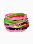 Силиконовый браслет «Андеграунд», набор 10 шт. цвет МИКС - фото 809603078