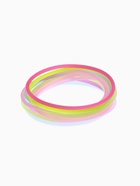 Силиконовый браслет «Светящийся» тонкая линия, набор 10 шт., цвет МИКС, 5.5 см - Фото 2