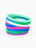 Силиконовый браслет «Классика», набор 10 шт., МИКС, 6.5 см - Фото 1