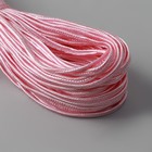Тесьма отделочная «Сутаж», 3,5 мм, 20 ± 1 м, цвет розовый - Фото 2