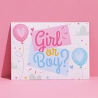 Конверт подарочный Girl or Boy, 15 × 11 см - фото 10733874
