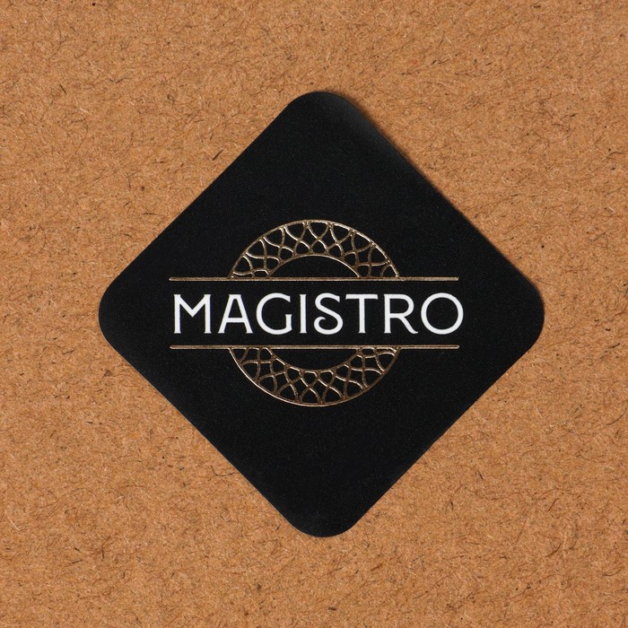 Скалка из мрамора Magistro, с подставкой, 45×5 см, цвет белый - фото 1927881827