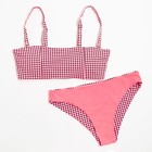 Купальник женский раздельный MINAKU цвет красный, размер 42 - Фото 15