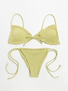 Купальник раздельный с завязками женский MINAKU, размер 42, зелёный 7451585