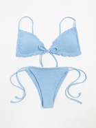 Купальник раздельный с завязками женский MINAKU, размер 48, синий 7451596