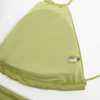 Купальник женский раздельный MINAKU с завязками цвет зеленый, размер 48 - фото 3984767