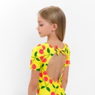Купальник для девочки слитный MINAKU «Вишенки», жёлтый, рост 128-134 см - Фото 6