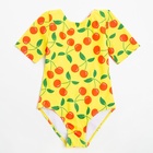 Купальник для девочки слитный MINAKU «Вишенки», жёлтый, рост 128-134 см - Фото 8