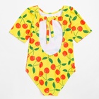 Купальник для девочки слитный MINAKU «Вишенки», жёлтый, рост 128-134 см - Фото 10