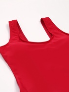 Купальник женский слитный Basic MINAKU цвет бордо, размер 52 - фото 45699160