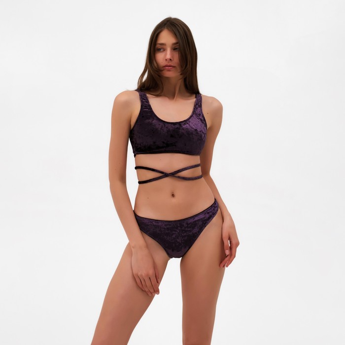 Купальник раздельный MINAKU, цвет фиолетовый, размер 42
