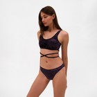 Купальник раздельный MINAKU, цвет фиолетовый, размер 42 - фото 68100497