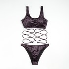 Купальник раздельный MINAKU, цвет фиолетовый, размер 42 - фото 68100503