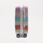 Чемодан малый 36 л (S), отдел на молнии, кодовый замок, цвет разноцветный - фото 26745727