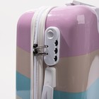 Чемодан малый 36 л (S), отдел на молнии, кодовый замок, цвет разноцветный - фото 26745729