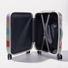 Чемодан малый 36 л (S), отдел на молнии, кодовый замок, цвет разноцветный - фото 26745732