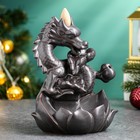 Подставка для благовоний TAKE IT EASY «Дракон с лотосом», набор благовоний конусы, стелющийся дым, 22×10×19 см - Фото 1