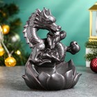 Подставка для благовоний TAKE IT EASY «Дракон с лотосом», набор благовоний конусы, стелющийся дым, 22×10×19 см - Фото 2