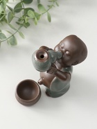 Подставка для благовоний TAKE IT EASY «Мальчик пьет», набор благовоний конусы, стелющийся дым, 13×8×9 см - Фото 5