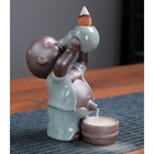 Подставка для благовоний TAKE IT EASY «Мальчик пьет», набор благовоний конусы, стелющийся дым, 13×8×9 см - Фото 6