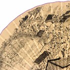 Веер бамбук, текстиль h=120 см "Старинный город" крафт - фото 6580289