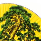 Веер бамбук, текстиль h=120 см "Старое дерево" жёлтый - Фото 2