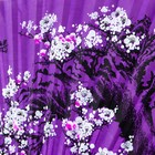 Веер бамбук, текстиль h=120 см "Сакура" фиолетовый - фото 9838199