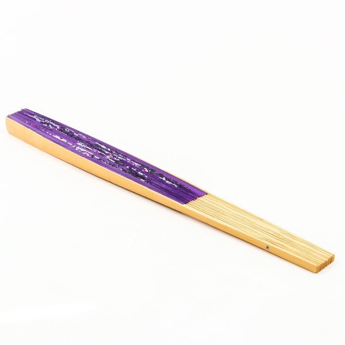 Веер бамбук, текстиль h=120 см "Сакура" фиолетовый - фото 1907423121