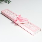 Веер бамбук, текстиль h=21 см "Моноцвет" в коробке, розовый - Фото 9