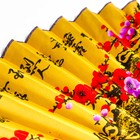 Веер бамбук, текстиль h=50 см "Сакура" жёлтый - Фото 3