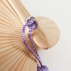 Веер дерево, текстиль h=21 см "Лепестки" сиреневый, с кисточкой - фото 23613456