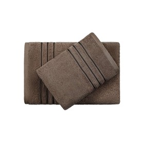 Полотенце махровое Самойловский Текстиль, 400 гр, размер 70x140 см, цвет тёмно-коричневый