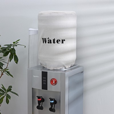 Чехол на бутыль для кулера Доляна Water, 19 л, лён, белый