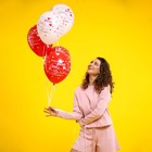 Шар латексный 12" «Милой», пастель, набор 5 шт., цвет красный, белый - Фото 2