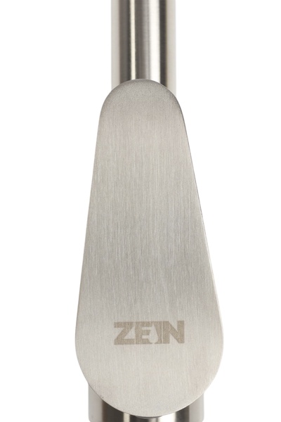 Смеситель для раковины ZEIN Z2392, картридж 40 мм, короткий излив, нержавеющая сталь, сатин