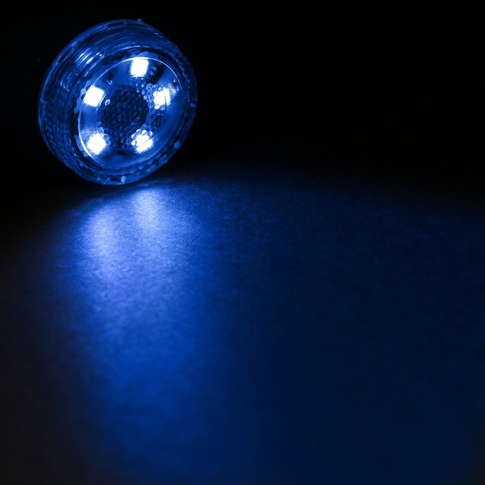 Светильник светодиодный Torso, автомобильный, 5 LED, d 3 см, синий