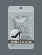 Пяткоудерживатели для обуви, с подпяточником, на клеевой основе, силиконовые, 9×6.8 см, пара, прозрачные - Фото 7