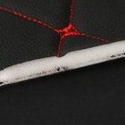 Обшивка салона авто 100×160×0,7 см, кожзам/поролон, ромб, красная строчка - Фото 3