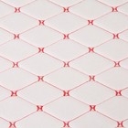 Обшивка салона авто 100×160×0,7 см, кожзам/поролон, ромб, красная строчка - Фото 5