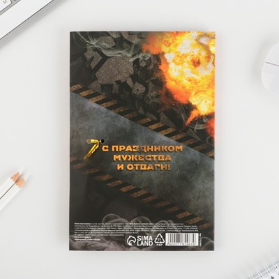 Подарочный набор «23 февраля», ручка пластик с фигурным клипом и стикеры