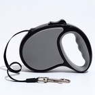 Рулетка «Стиль», под кожу, 5 м, вес животного до 25 кг, чёрно-серая - Фото 4