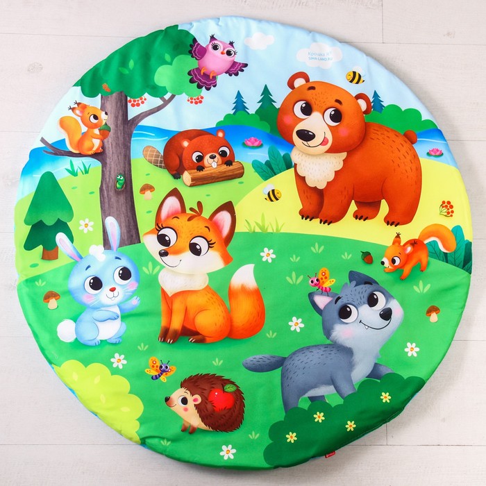 Развивающий коврик «Лесные зверята», с дугами 53674