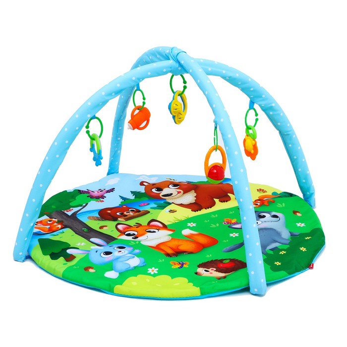 Развивающий коврик «Лесные зверята», с дугами 53674